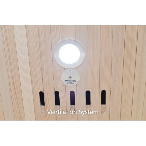 Sunray 3 Person Aspen HL300C Indoor Infrared Sauna ventilation system