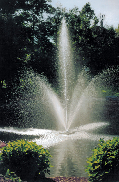 Scott Aerator Clover Fountain closeup of fountain spray