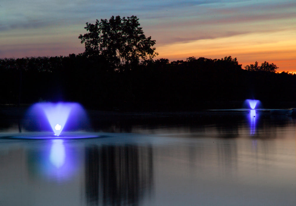 Scott Aerator Color Changing LED Fountain Lights in blue color