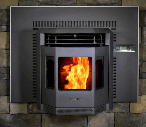 Comfortbilt HP22i Pellet Stove stone fireplace