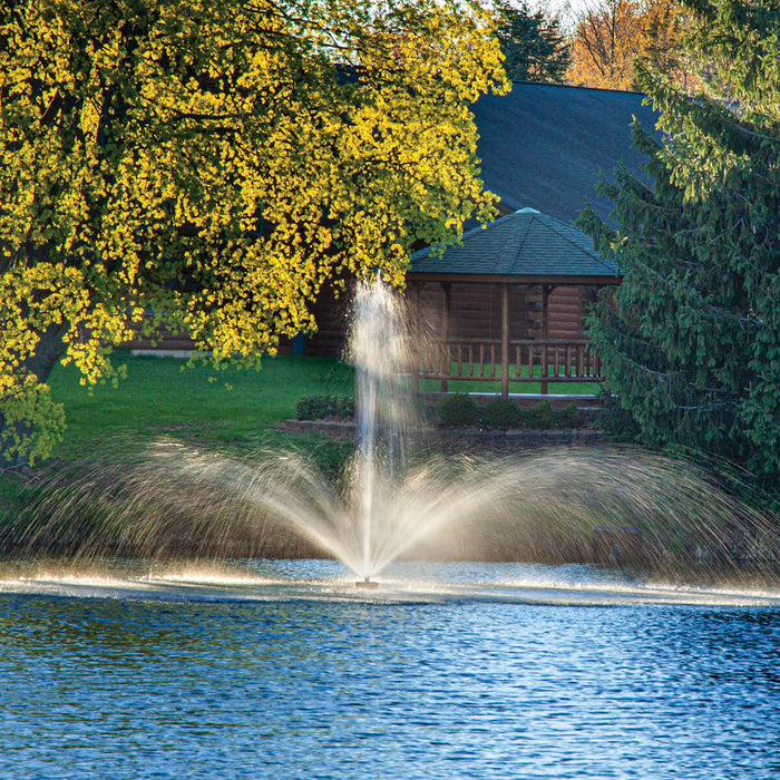 Scott Aerator Great Lakes Fountain with Baystone nozzle spray