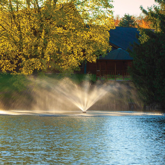 Scott Aerator Great Lakes Fountain with Tudor nozzle spray