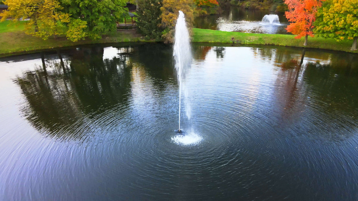 Scott Aerator Gusher Fountain closeup of fountain spout height