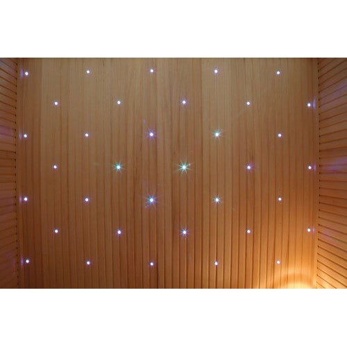 Sunray 2 Person Rockledge 200LX Indoor Traditional Sauna star lighting