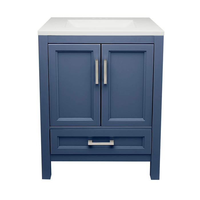 Ella Nevado Navy Blue Bathroom Vanity Cultured Marble Top (25 inch)