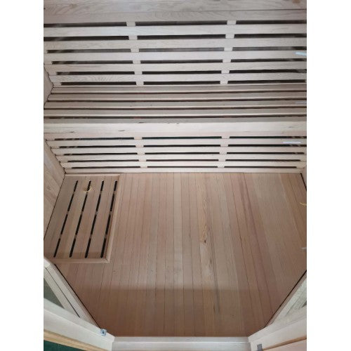 Sunray 4 Person Tiburon HL400SN Indoor Traditional Sauna interior seating
