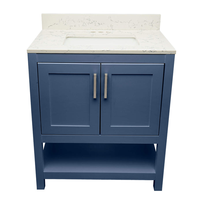 Ella Taos Navy Blue Bathroom Vanity Quartz Top (31 inch)