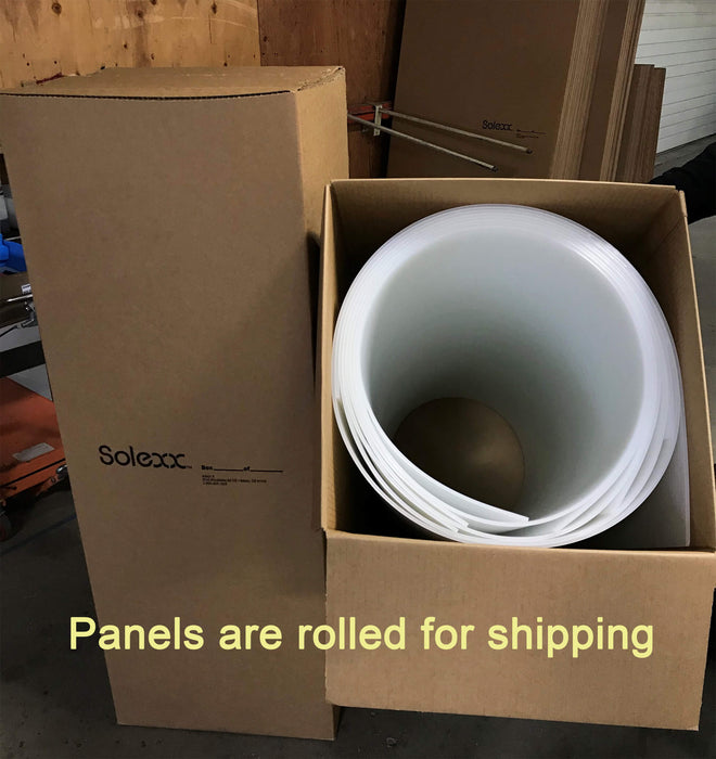 Solexx Pro Rolls Bulk (5mm) (50.5 inches wide) inside shipping container